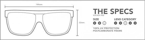 CARVE Rocker Sunglasses Matt Black Red Iridium - MSRP $50 ...