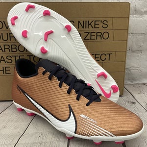 Nike Unisex Vapor 15 Club FG MG Size M6.5 W8 Metallic Copper Soccer Cleats NIB