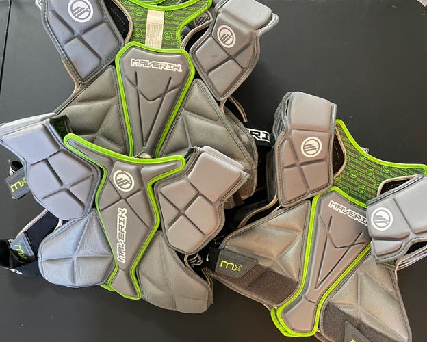 Used Large Maverik MX Shoulder Pads 8 Pairs Bundled