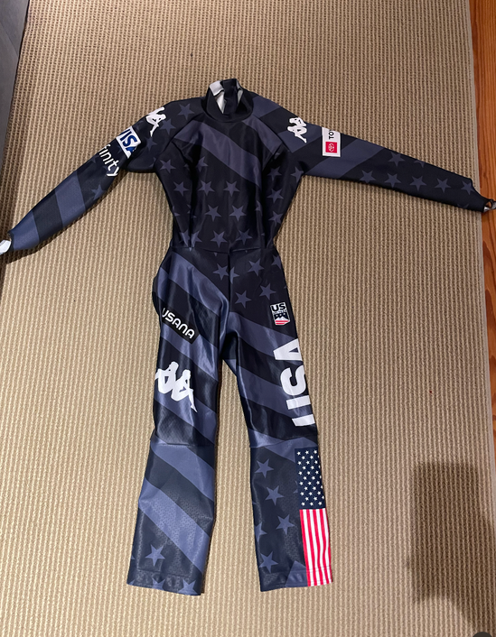New US SKI TEAM KAPPA Downhill Speed Suit Size Small