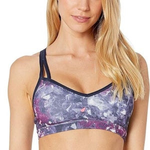 New Balance Studio Printed Sports Bra - Cobalt - XL Extra Large - MSRP $55