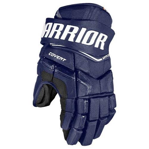 New Warrior Covert QRE 15" hockey gloves senior SR Edge ice navy glove blue inch