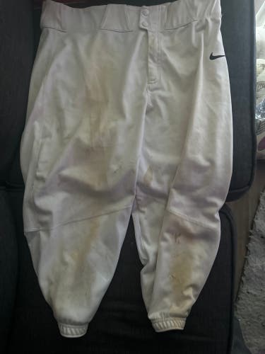 White Used XL Nike Game Pants