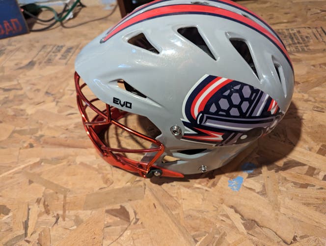 Boston Cannons Game Used Warrior Evo Helmet