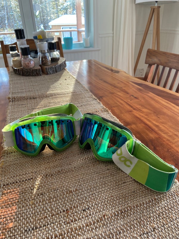 POC Ski Goggles Iris Stripes Green
