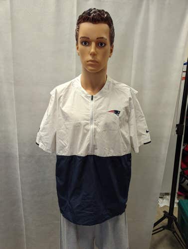 Team Issued Deron Mayo New England Patriots Nike Short Sleeve 1/4 Zip Jacket XL