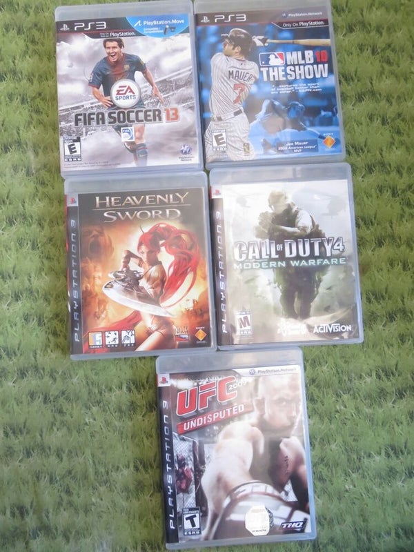 PS3 Play Station 3 Games * Choose 3 or 4 - UFC Call of Duty 4 MLB Heavenly Sword