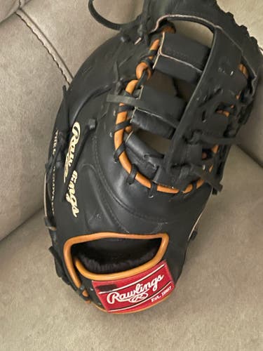 Used Right Hand Throw Rawlings First Base Heart of the Hide Baseball Glove 13"