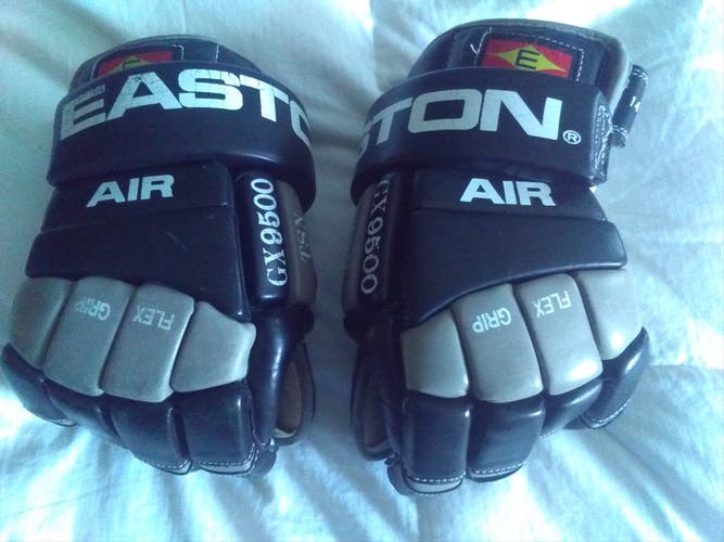 Vintage Leather Easton GX 9500 Gloves - LA King Colorway **DONZIS**