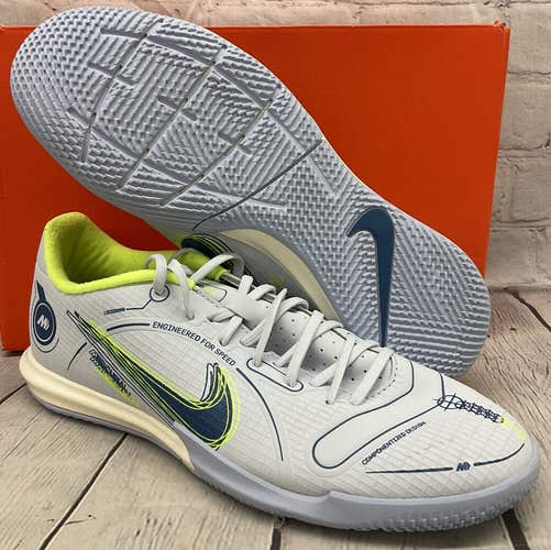 Nike Unisex Vapor 14 Academy IC Size M7.5 W9 Grey Blue Indoor Soccer Shoes NIB