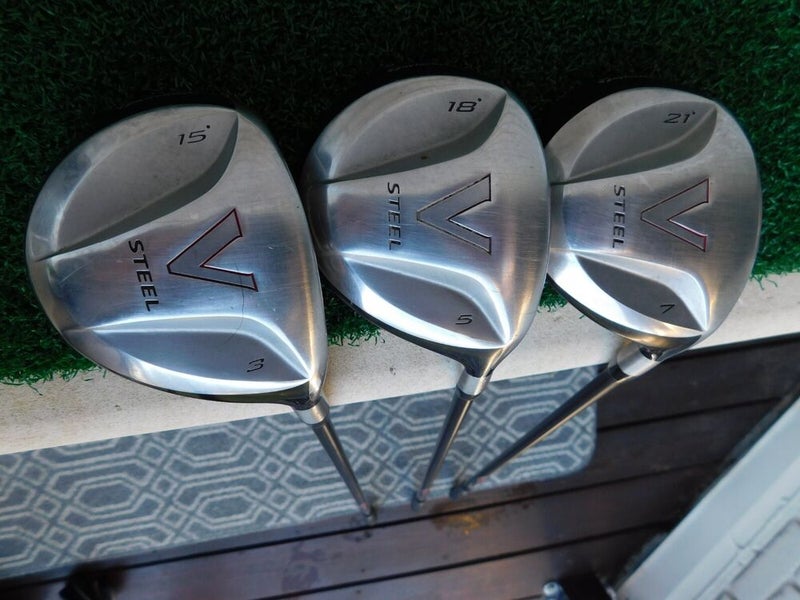 TaylorMade V-Steel (3W,5W,7W) Wood Set w/ Stiff Shafts | SidelineSwap