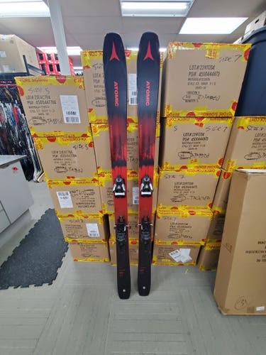 New Men's 2022 Atomic 180 cm All Mountain Maverick 95 ti Skis With Bindings Max Din 14