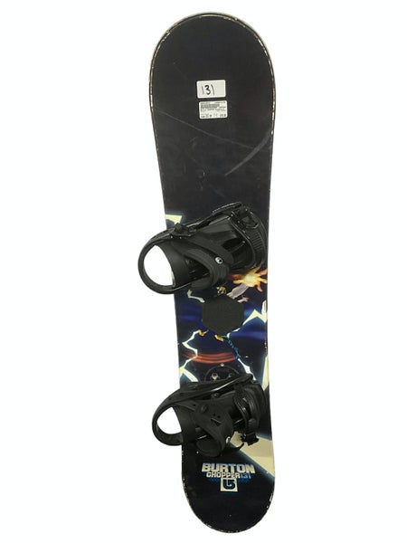 Used Burton Chopper 131 Cm Junior Snowboard Combo