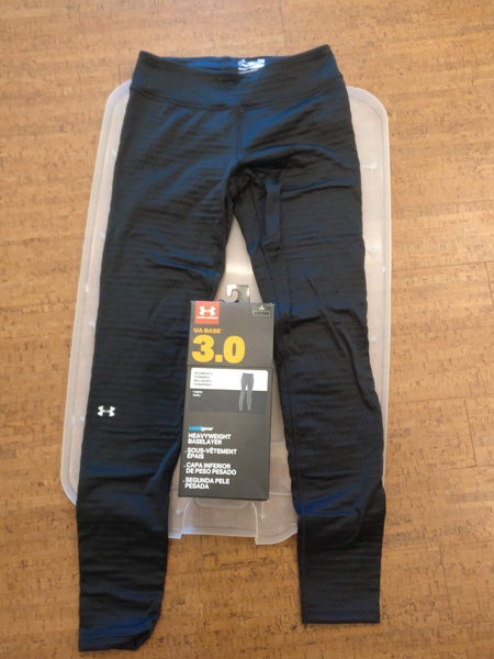 NEW Under Armour 3.0 Compression Base Layer Black Small Women's