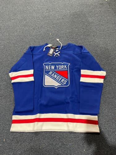 NWT Blue Fanatics New York Rangers Jersey Sweater XL