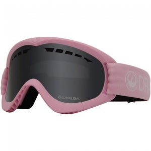 Dragon DX Ski and Snowboard Goggles Pink Frame, Dark Smoke Lumalens New