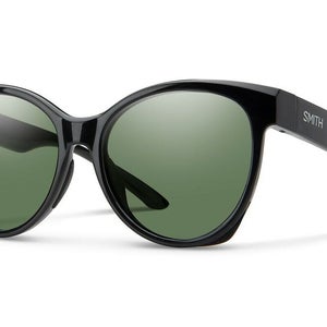 Smith Fairground Sunglasses Black Frame, Polarized Gray Green Lens