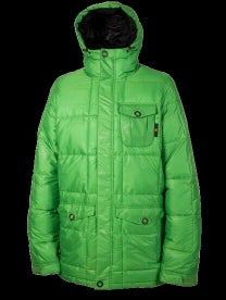 L1 Mendenhall Down Insulated Snowboard Jacket Men's Size Large Green New