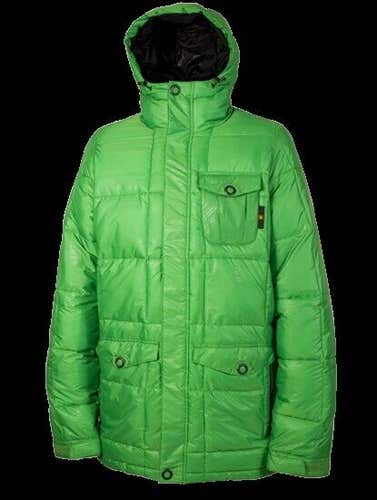 L1 Mendenhall Down Insulated Snowboard Jacket Men's Size Large Green New