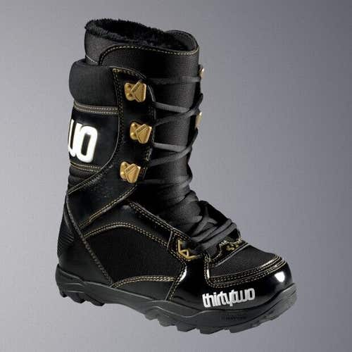 Thirtytwo 32 Prospect Snowboard Boots, Women's Size 5, Black / Gold NOS