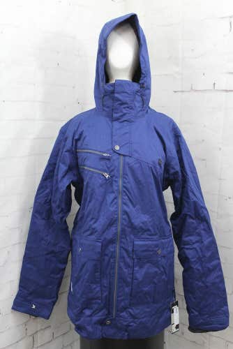 Nitro Vex Insulated Snowboard Jacket Men's Size Large Midnight Thatch Blue New