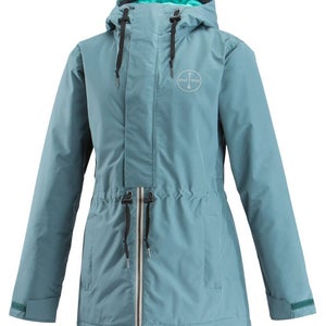 Airblaster Stay Wild Snow Jacket, Womens Extra Small/XS, North Atlantic Blue New