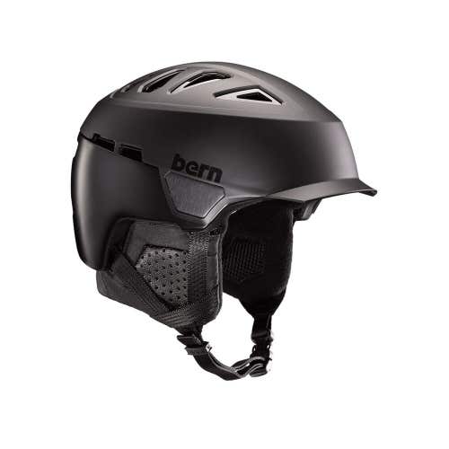Bern Heist Brim Adult Ski / Snowboard Helmet Small 52 - 55.5 cm Satin Black New