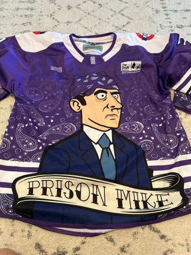The Office Prison Mike hockey jersey