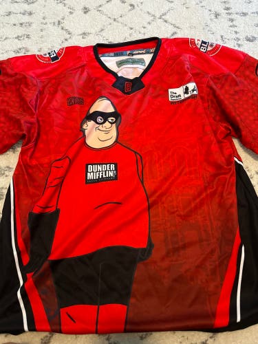 The Office Dunder Mifflin Man hockey jersey