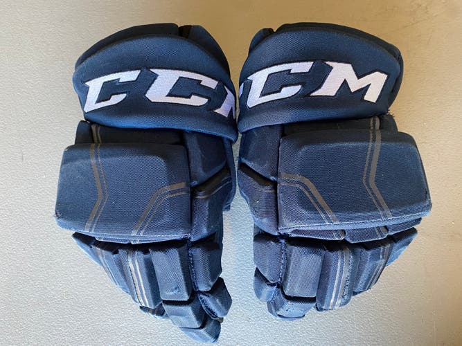 CCM HGQL QuickLite Pro Stock Hockey Gloves 14" Navy Blue 4467