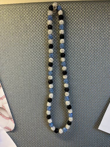 MLB Type Multicolored rhinestones necklace