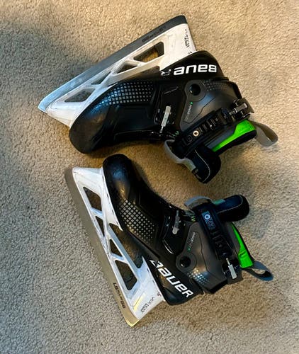 Senior Used Bauer Konekt Hockey Goalie Skates Regular Width Size 7