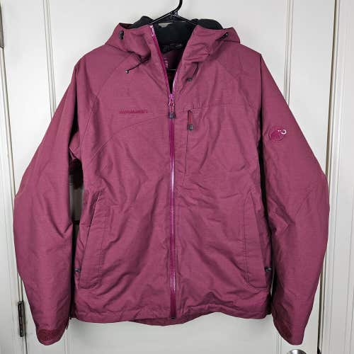 Mammut Women's Dry Tech Size: L Winter Ski Jacket Coat Insulated Red