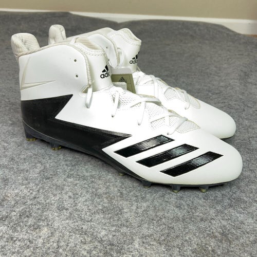 Adidas Mens Football Cleats 17 White Black Shoe Lacrosse AS Freak X Keylar NWOB