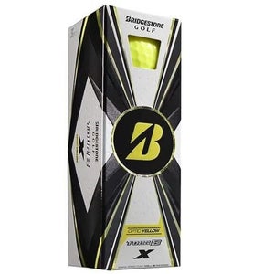 Bridgestone Tour B-X Golf Balls (3pk, Optic Yellow, 2022) 1 Sleeve NEW