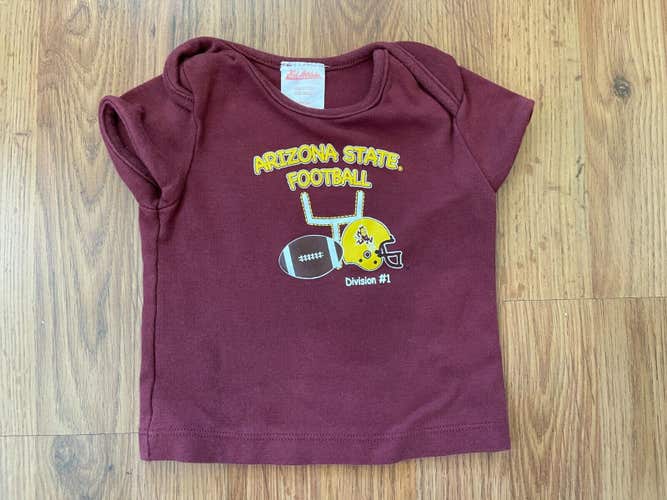 ASU Sun Devils NCAA ARIZONA STATE UNIVERSITY Infant Size 18 Months Baby T Shirt!