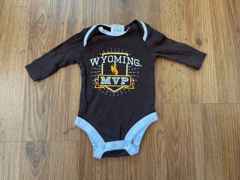 Wyoming Cowboys NCAA SUPER AWESOME MVP Infant Size 0-3M Boys Baby Body Suit!