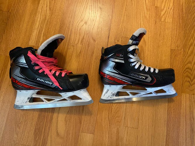 Senior Used Bauer Vapor X2.9 Goalie Skates Regular Width Size 9.5