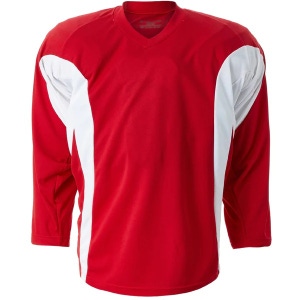 2 New Goalie Cut Practice Jersey Blank Red/White