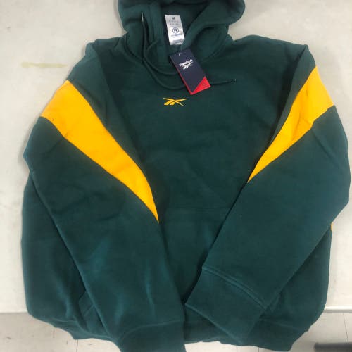 NEW Reebok mens medium green hoodie