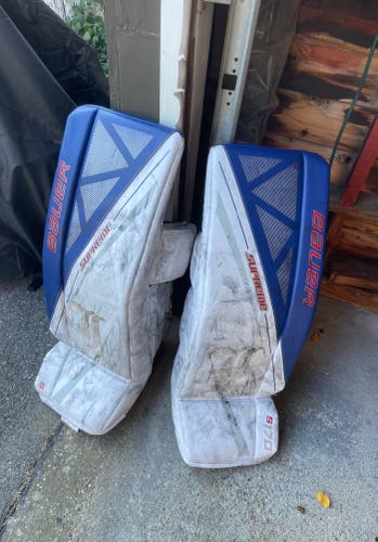 Small Bauer Supreme S170 Goalie Leg Pads