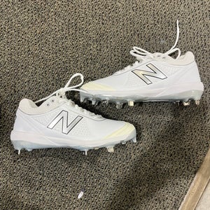 White Used Women's W 9.0 Metal New Balance Cleat Height Footwear