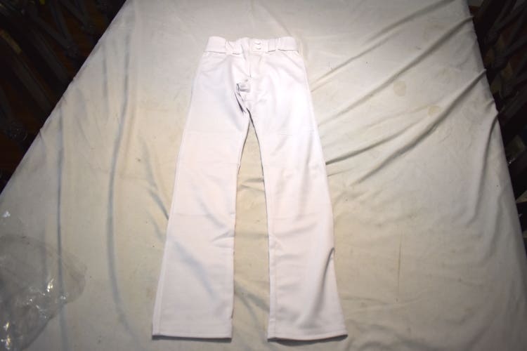NEW - Youth Hemmed Baseball Pants, White, Youth Small