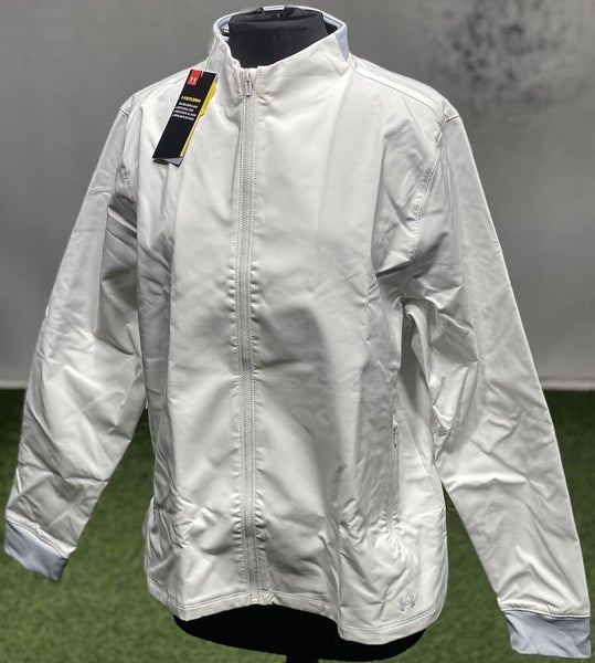 R)Under Armour Womens ColdGear Storm Windstryke Rover Jacket White XL  #85099