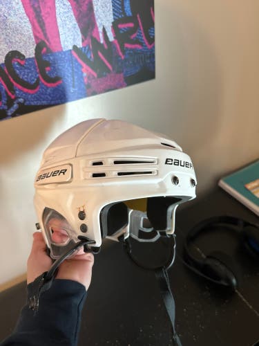 Bauer helmet White