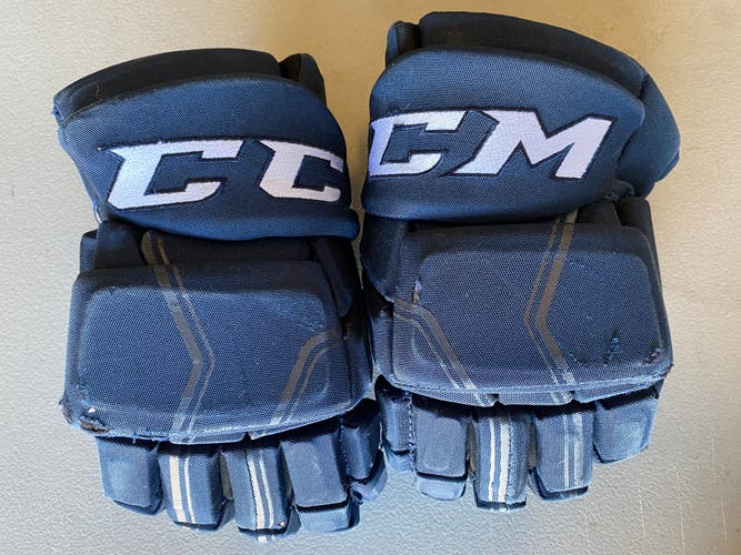 CCM HGQL QuickLite Pro Stock Hockey Gloves 14" Navy Blue 4466