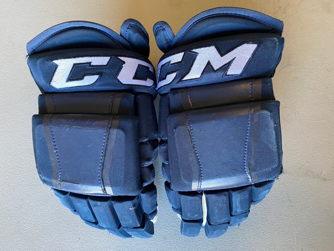 CCM HG97 Pro Stock Hockey Gloves 14” Navy Blue 4462