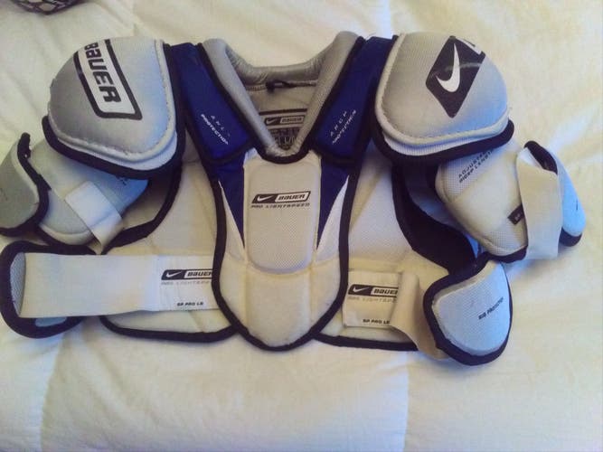 Senior Large Bauer Shoulder Pads Pro Stock