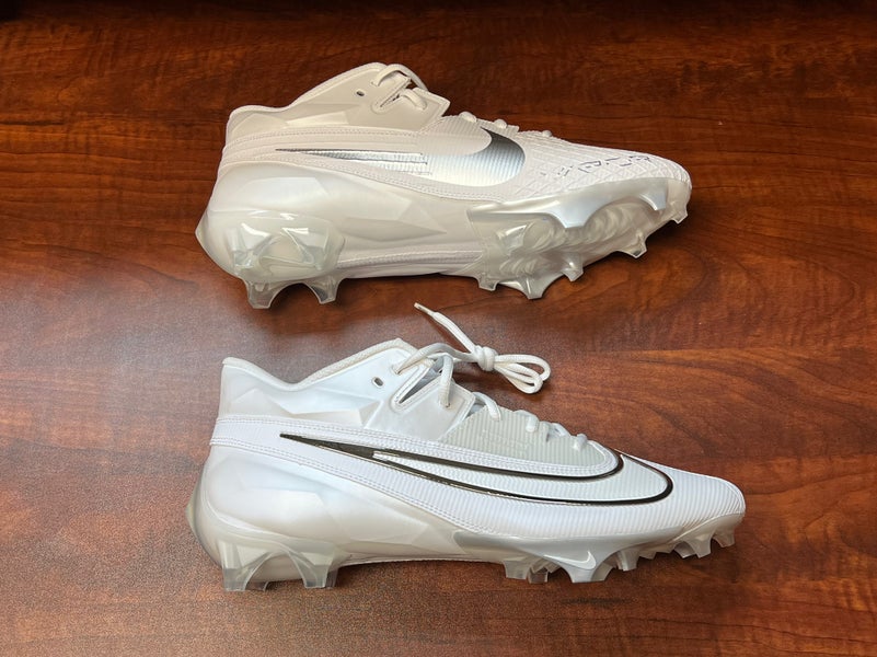 Nike Men's Vapor Edge Pro 360 2 Football Cleats, Size 13, White/Silver