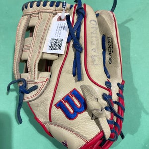 Used Wilson A500 Right Hand Throw Infield Baseball Glove 12"